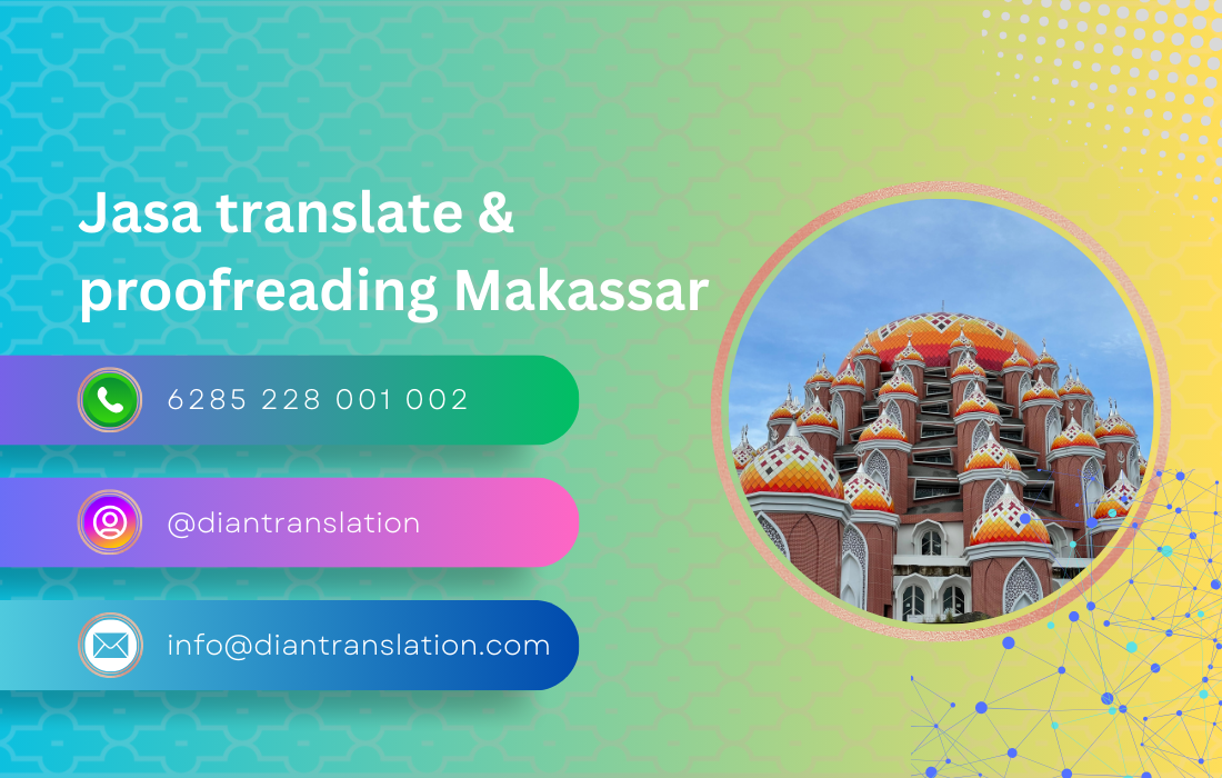 Jasa translate dan proofreading di makassar