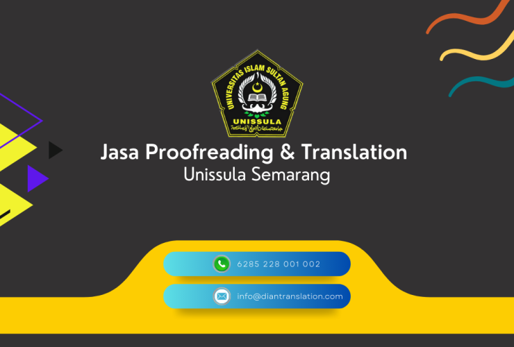 Jasa Translate dan Proofreading Unissula Semarang