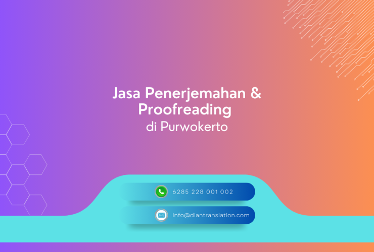 Jasa penerjemahan dan proofreadign di purwokerto