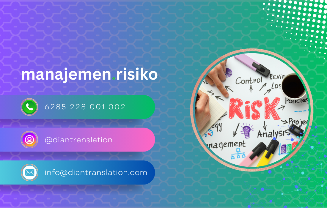 Jasa translate abstrak manajemen risiko