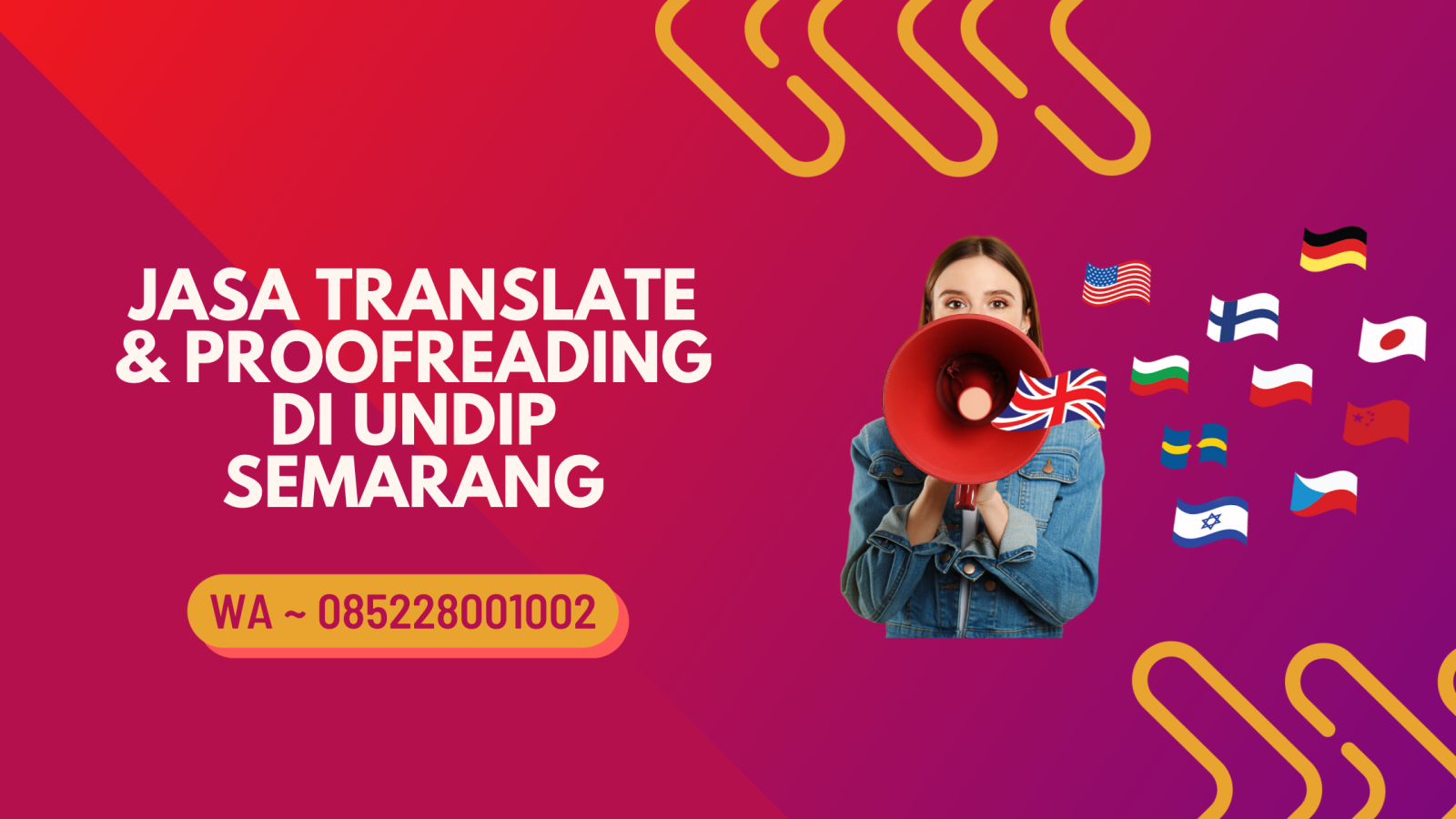 Jasa translate dan proofreading di undip semarang