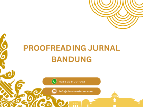 Proofreading Jurnal Bandung Bersertifikat