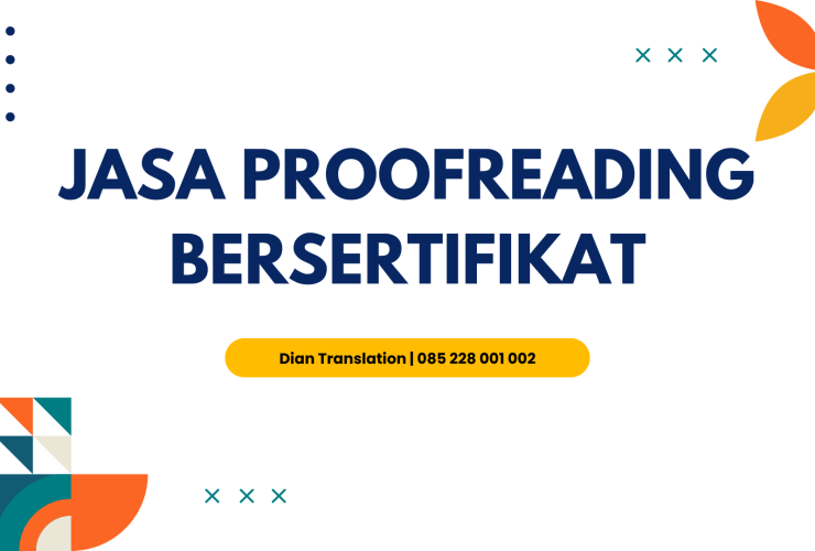jasa proofreading bersertifikat